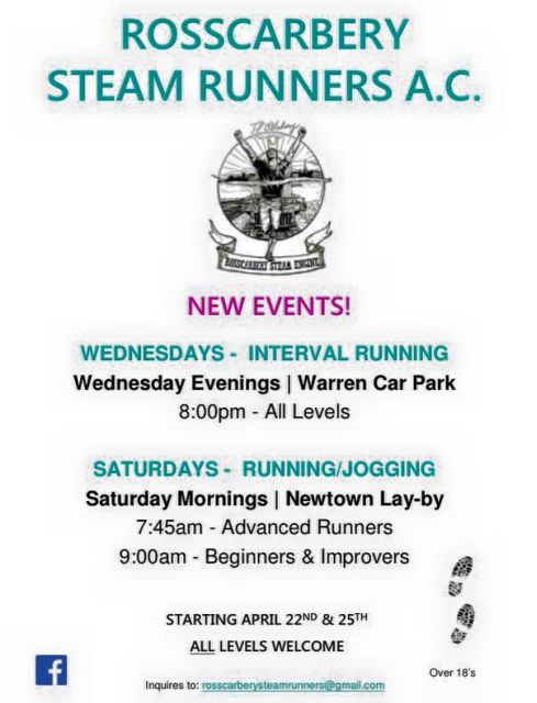 Rosscarbery Steam Runners AC - Flyer 2015