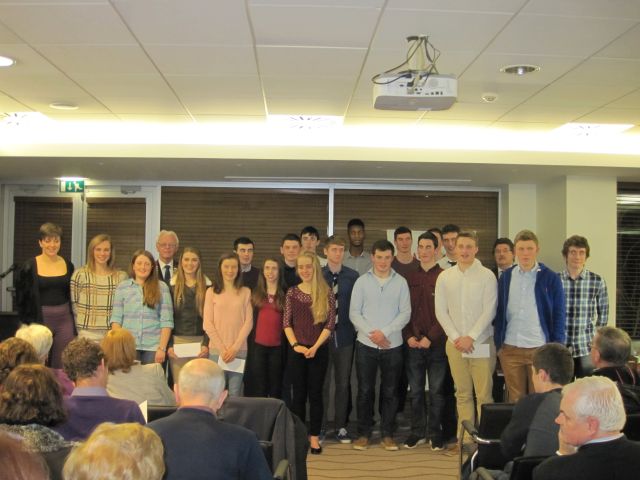 Cork Athletics Junior Aspiring Athlete Bursary Recipients 2015