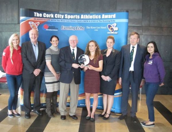 Group with Michelle Finn - Cork City Sports Athlete of the Month - June 2015