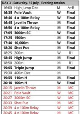 timetable european under 23 championships espoo 2023 day 3 pm