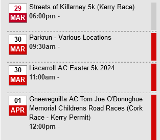 cork athletics events week ending march 31st 2024a