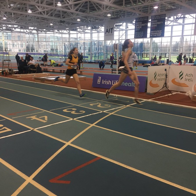girls under 16 indoor pentathlon championship 2018 800m finiah