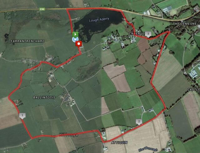 Ballintotis 4 Mile Road Race - Course Map