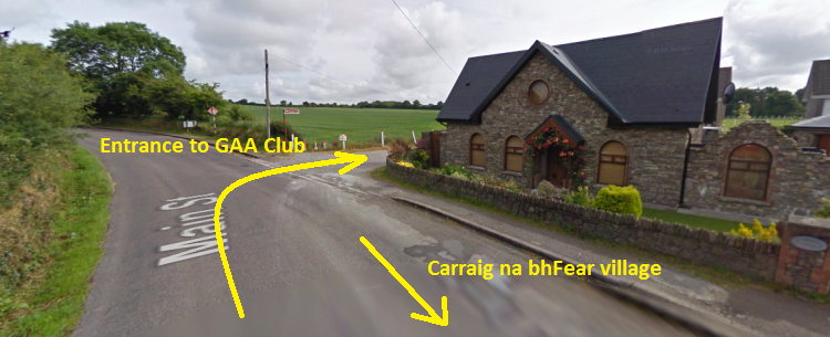Carraig na bhFear GAA Club Location