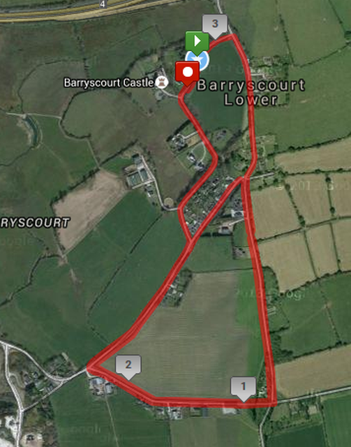 Carrigtwohill 5k - Race Route Map