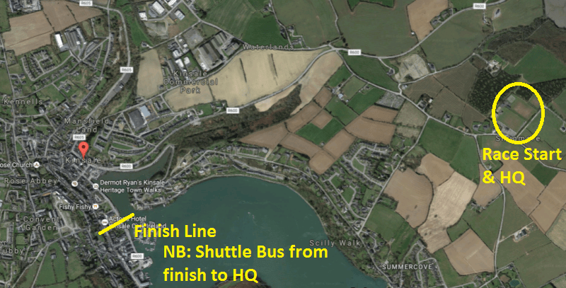 Kinsale RFC 5 Mile Road Race Key Locations min