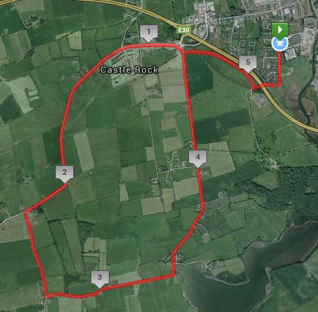 Midleton 5 - Race Route map