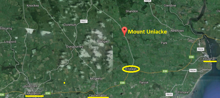 Mount Uniacke Location Map
