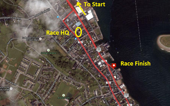 Youghal 5k - Race HQ - Youghal Community Centre - Location