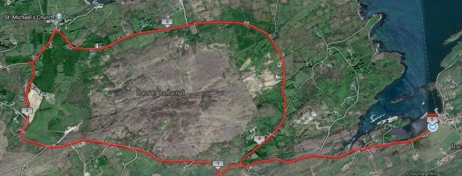 bere island 5 mile course route map