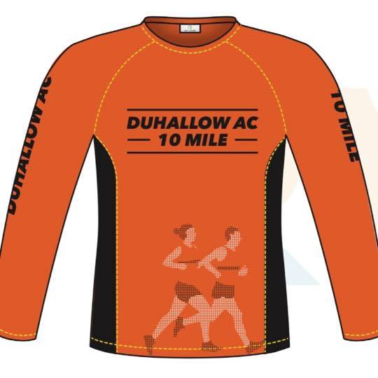 duhallow 10 mile road race shirt 2018