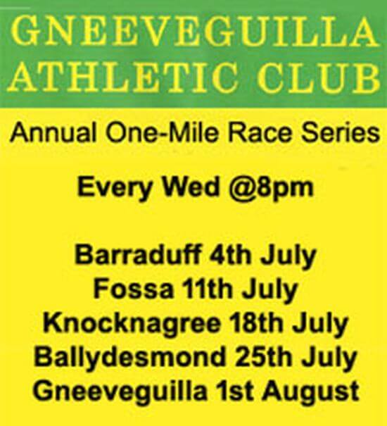 gneeveguilla ac annual 1 mile series flyer 2018