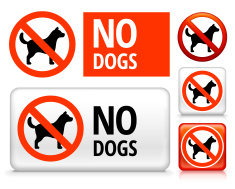 No Dogs Allowed - Prohibition Notice