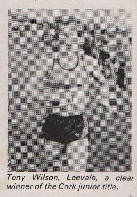 county junior cross country champion 1985 tony wilson