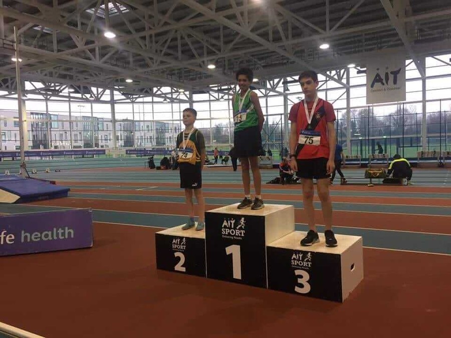 boys under 14 national indoor combined events podium 2019