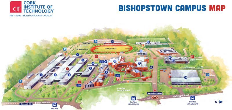 cit bishopstown campus map