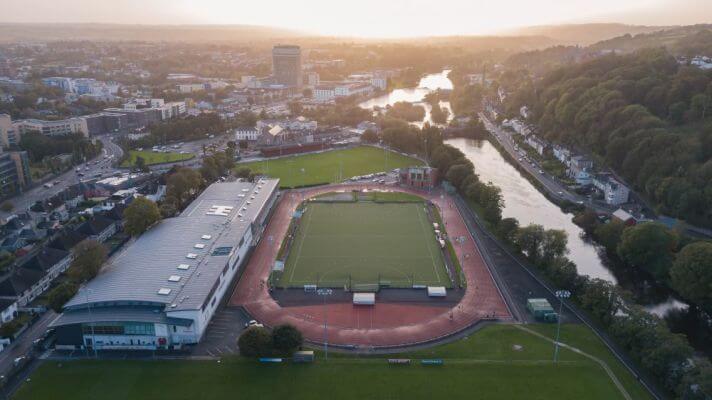 mardyke arena drone view a