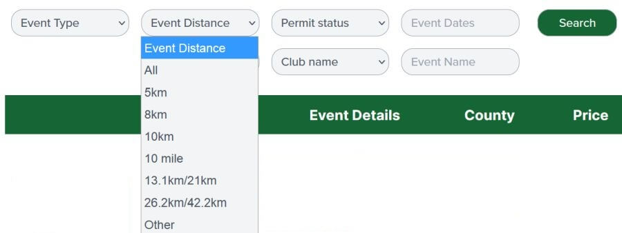 event distance
