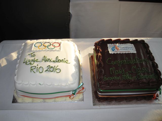 Leevale's Olympic and European Championship cakes