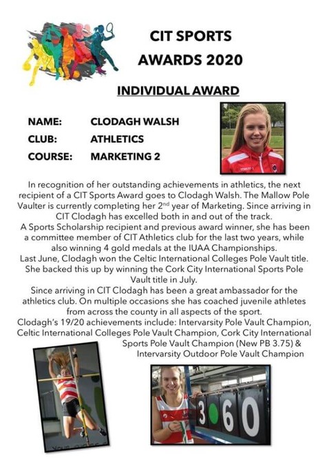 cit athletics clodagh walsh 2020 a