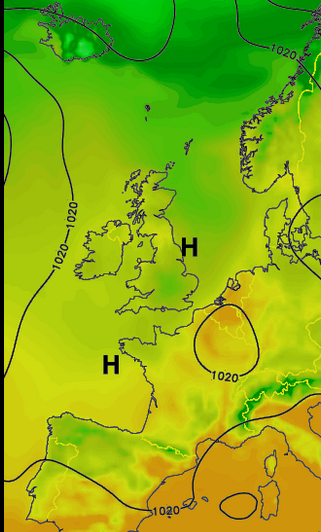 Cork City Marathon 2016 - Predicted Temperature - 0800, Monday June 6th