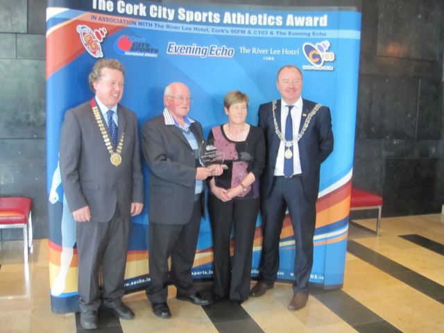 Cork-City-Sports-Awards-August-2015 - Bro Colm O' Connell Honoured