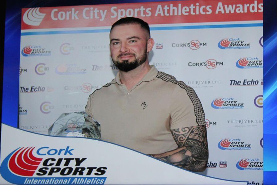 cork city sports athlete of the year award 2022 michael healy youghal ac