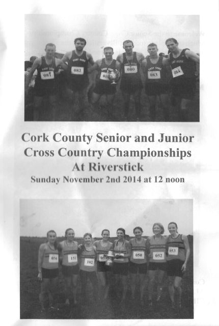 Cork AAI County Senior Cross Country Championship Programme 2014