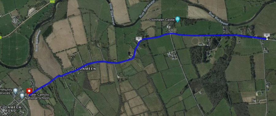 cork athletics county road chps banteer 2020 route map