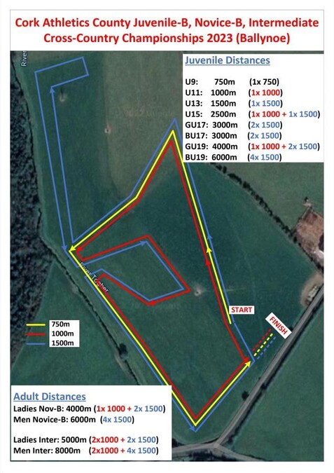 course map cork athletics county cross country championships day 3 2023a