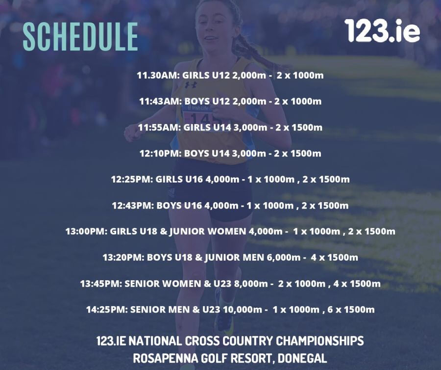 national senior and even age cross country chps order of events 2022