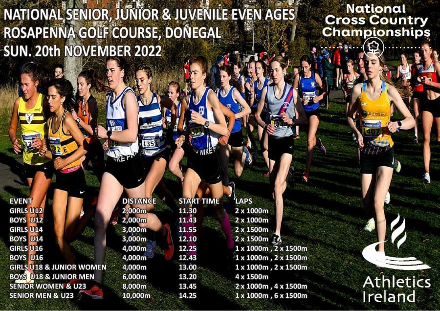 schedule national juvenile even age and senior xc chps donegal nov 2022a
