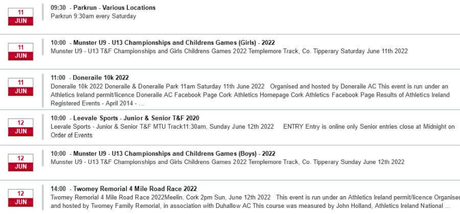 cork athletics calendar we sun june 12th 2022b