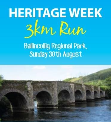 Ballincollig AC Heritage Week 3k - Event Flyer