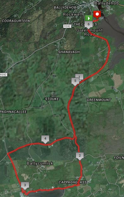 Ballydehob 10k Course Map