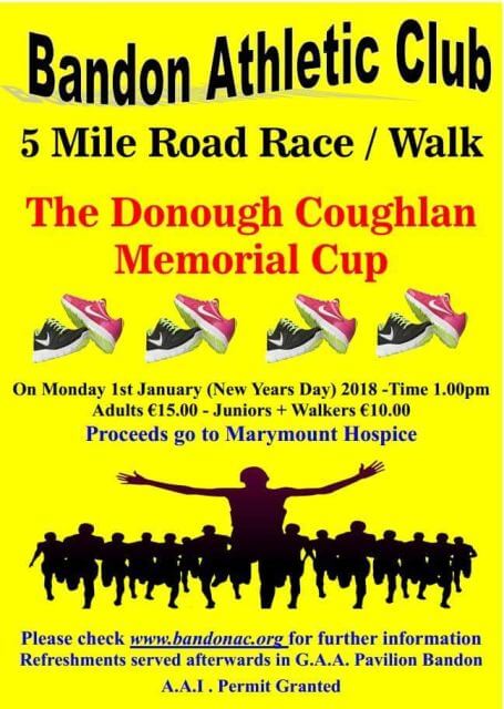Donough Coughlan Memorial 5 Mile Road Race Flyer 2017b