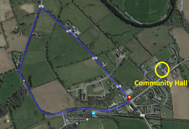 Banteer 5k Road Race Course Map 2017