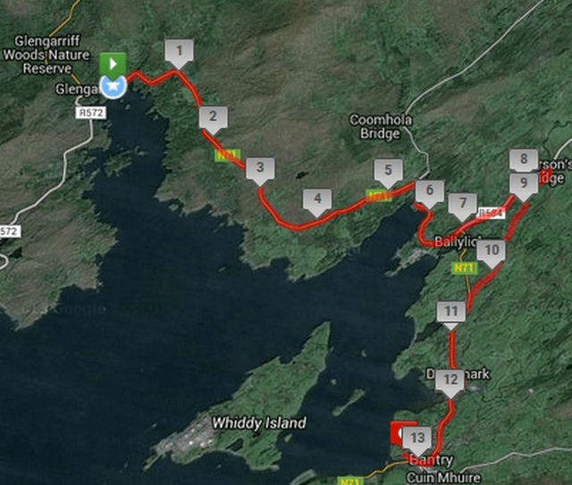Bay Run Half Marathon Route Map 2016