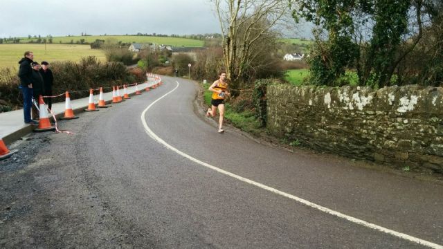 Bryan Keane, with 400m to go, in the 2014 Belgooly 4