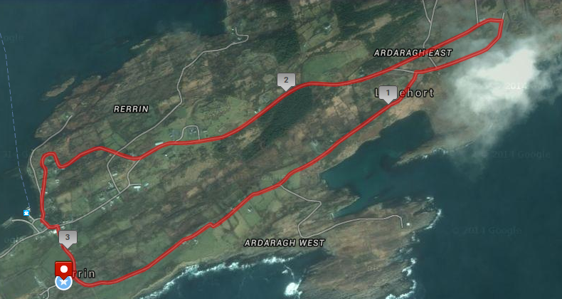 Bere Island Midsummer Run - 5k Route Map