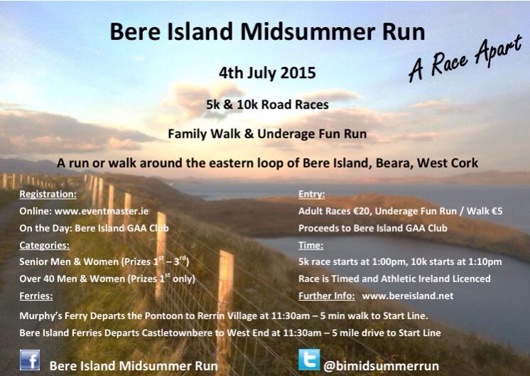 Bere Island Midsummer Run - Flyer 2015