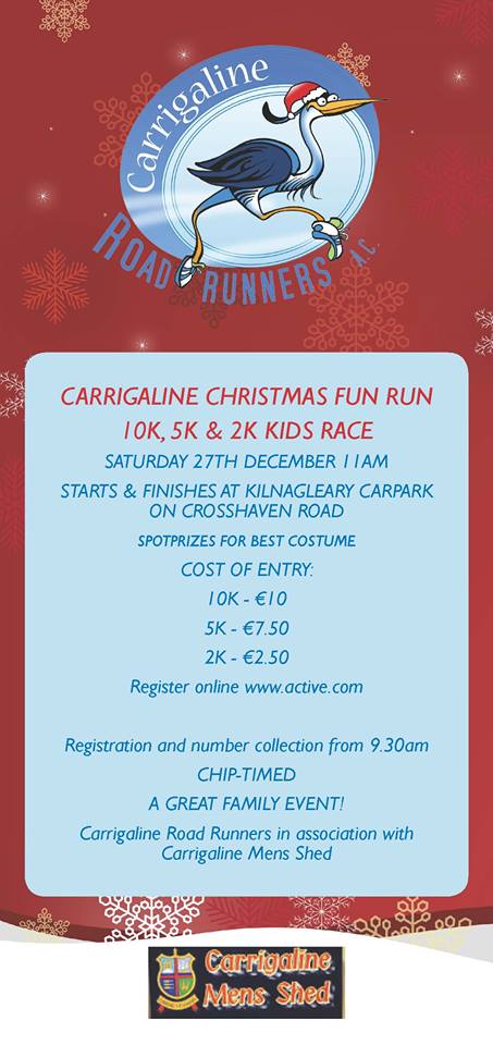 Carrigaline Christmas Fun Run 2014- Event Flyer