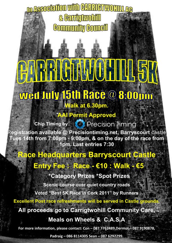 Carrigtwohill 5k Flyer 2015