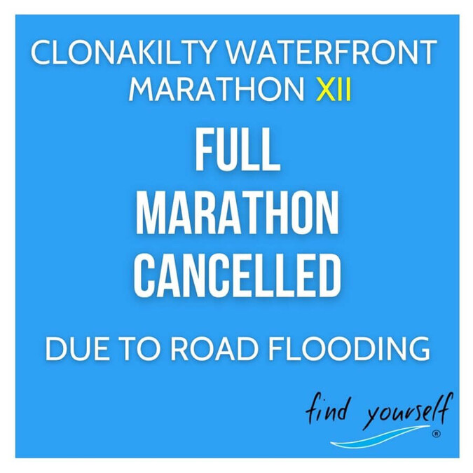 clonakilty waterfront marathon cancelled 2022