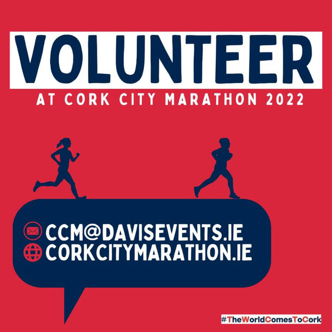 cork city marathon call for volunteers june 2022