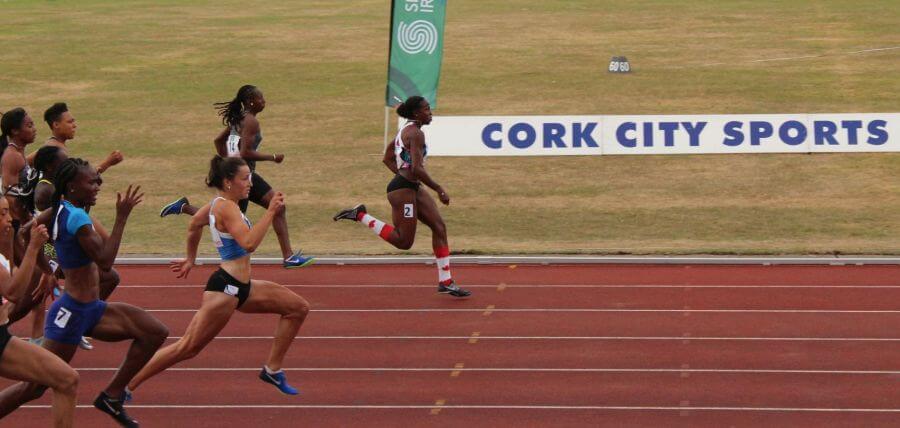 100m women a race 67th cork city sports 2018
