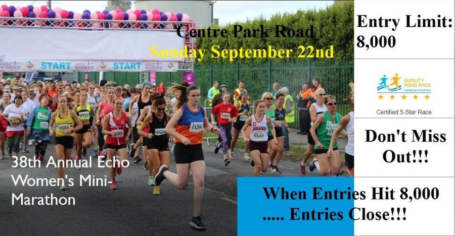 38th echo cork womens mini marathon 2019 entry limit