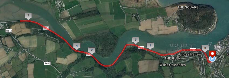 Crosshaven 10k Road Race Course Route Map