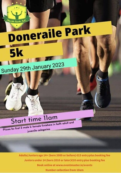 north cork ac doneraile park 5k january 2023