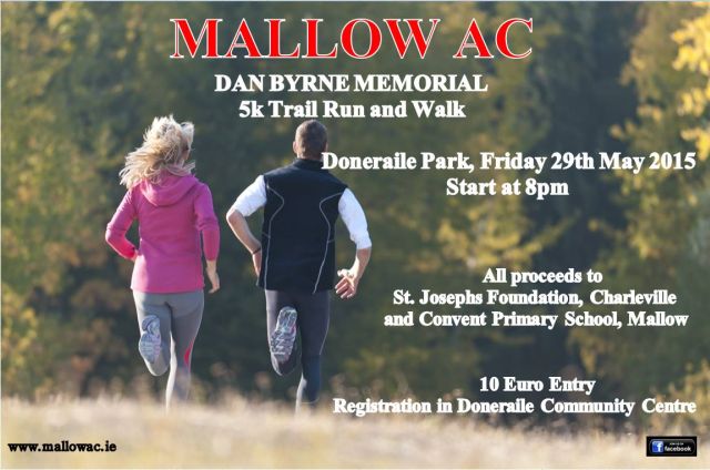 Dan Byrne Memorial 5k - Doneraile Park - May 29th 2015